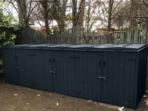 Extra large wheelie bin storage options